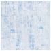 Blue/White 72 x 72 x 0.25 in Indoor Area Rug - 17 Stories Seandre Area Rug w/ Non-Slip Backing Polyester | 72 H x 72 W x 0.25 D in | Wayfair