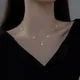 IOGOU D Moissanite Charm Choker pour femmes et filles colliers de la présidence argent regardé 925