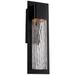 Mist 20"H x 6.5"W 1-Light Outdoor Wall Light in Black