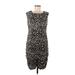 Just... Taylor Casual Dress - Sheath: Black Tortoise Dresses - Women's Size 8