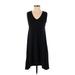 Gap Casual Dress - A-Line: Black Solid Dresses - Women's Size Small