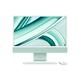 Apple iMac M M3 59.7 cm (23.5") 4480 x 2520 pixels PC All-in-One 8 Go 512 SSD macOS Sonoma Wi-Fi 6E (802.11ax) Vert