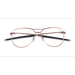Unisex s aviator Satin Rose Gold Titanium Prescription eyeglasses - Eyebuydirect s Oakley Contrail Ti Rx