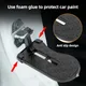 Extended Car Door Step Foldable Car Roof Rack Step Universal Latch Hook Auxiliary Foot Pedal