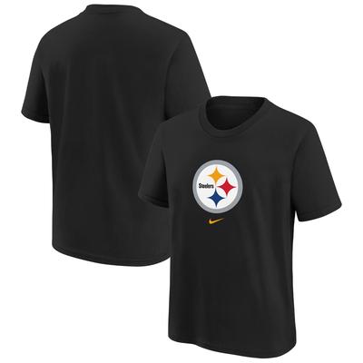 Schwarzes Nike Pittsburgh Steelers Team Wordmark T-Shirt für Vorschulkinder Image