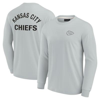 Unisex Fanatics – Graues, superweiches Kansas City Chiefs Elements Langarm-T-Shirt Image