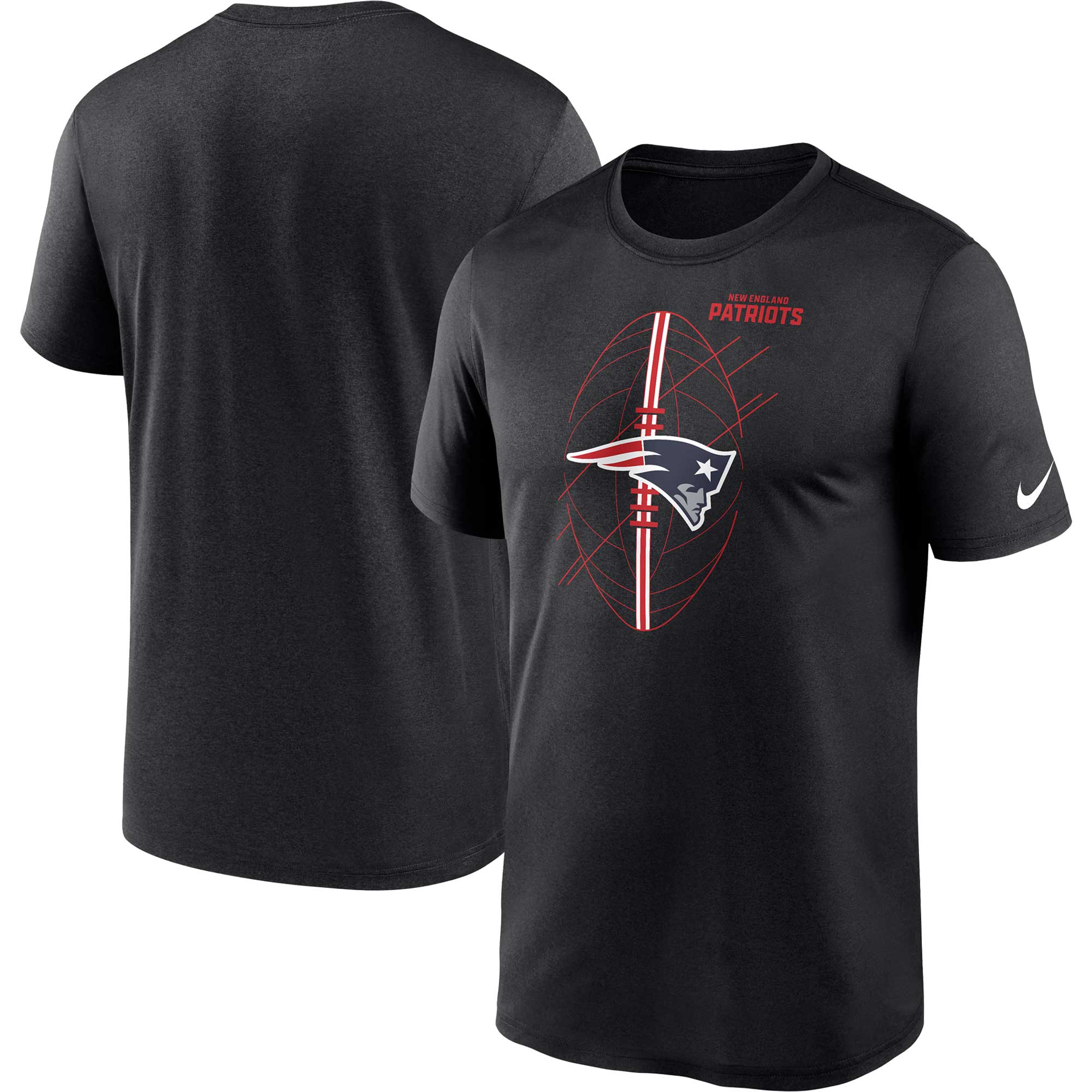 Schwarzes Nike New England Patriots Legend Icon Performance-T-Shirt für Herren Image