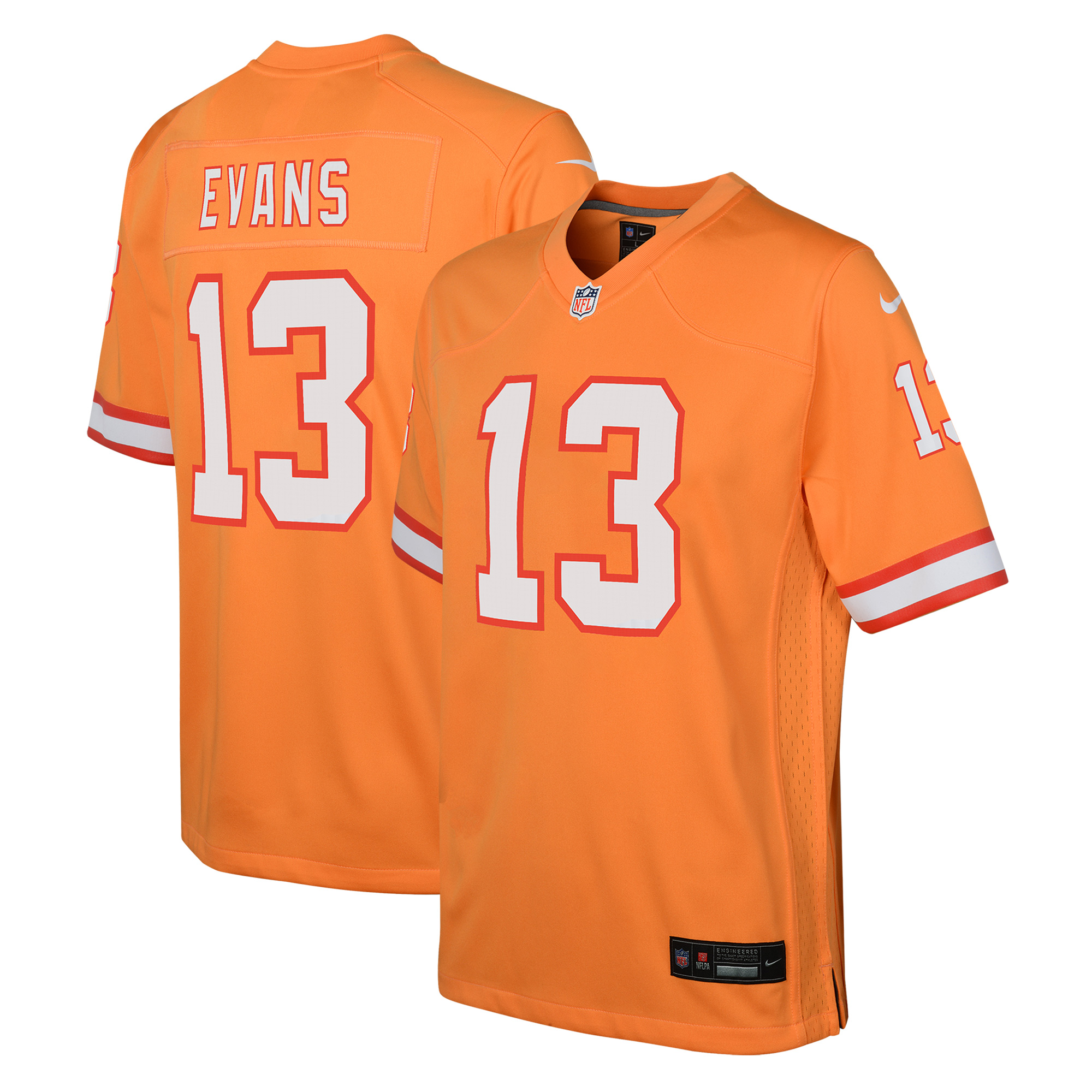 Oranges Nike Mike Evans Tampa Bay Buccaneers-Spieltrikot für Jugendliche Image