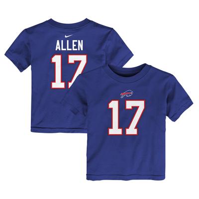 Nike Josh Allen Royal Buffalo Bills Spielername und -nummer T-Shirt für Kleinkinder Image
