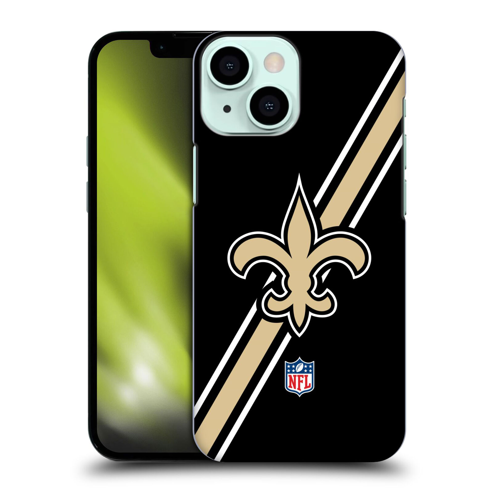 New Orleans Saints Hartschalen-Handyhülle mit Streifen-Logo - iPhone Image