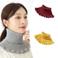 Warm Knitted Collar Scarf Women Turtleneck Knitted False Fake Collar Detachable Scarf Warm Winter