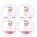 Dove Nourishing Body Care Face Hand And Body Beauty Cream For Normal To Dry Skin Lotion For Women With 24-Hour Moisturization 4-Pack 2.53 Oz Each Jar