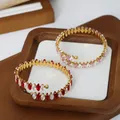 Rose Gold Color Multi Zirconia Bracelets Hot Selling Classic Fashion Shiny for Elegant Ladies