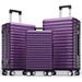 Luggage Expandable 3 Piece Sets ABS Spinner Suitcase Built-In TSA lock 20 inch 24 inch 28 inch