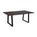 Porter Designs Manzanita Transitional Solid Wood 82" Dining Table w/Sled Legs, Natural