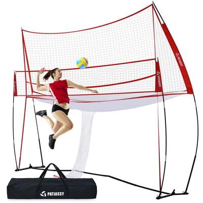 14 x 11FT Volleyball Training Equipment Net , Volleyball Practice Net Station - 14x11ft