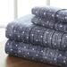 4 Pcs Ultra Soft Printed Bed Sheet Set in King Size