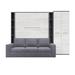 INVENTO Vertical Wall Bed with a Sofa, two Cabinets and Wardrobe, Queen