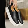 Weiße Business-Lederschuhe für Herren, Herren-Loafer, bequem, 2023, schwarze Sommer-Turnschuhe, günstiger Mokassin, atmungsaktiver Freizeitschuh