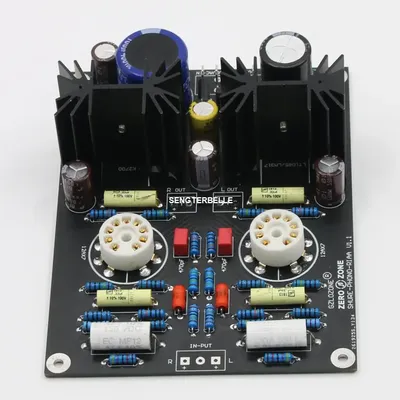 HIFI 12AX7 Rohr MM RIAA Plattenspieler Phono Vorverstärker Bord/Pcb/Kit Basis Auf SHUER Schaltung Image