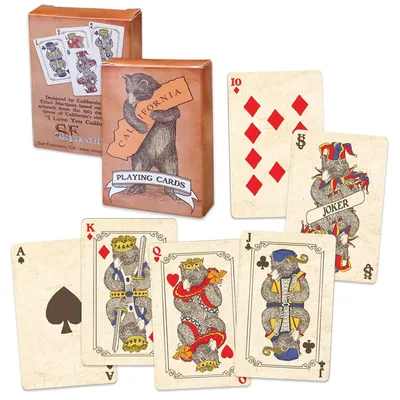 Marke Neue Vintage Stil Spielkarten ICH Liebe Sie California Poker Bunte Bär Begrenzte sammler Image