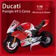 Maisto 1:18 Ducati Panigle V4 S Diavel Kawasaki Ninja H2 R Motorrad Modell Spielzeug Sammeln Hobbies