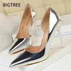 BIGTREE Schuhe Sexy Frau Pumpen Lackleder High Heels Plus Größe 43 Frauen Schuhe Heels 2025,