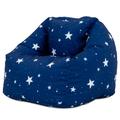 Pouf fauteuil enfant bleu marine