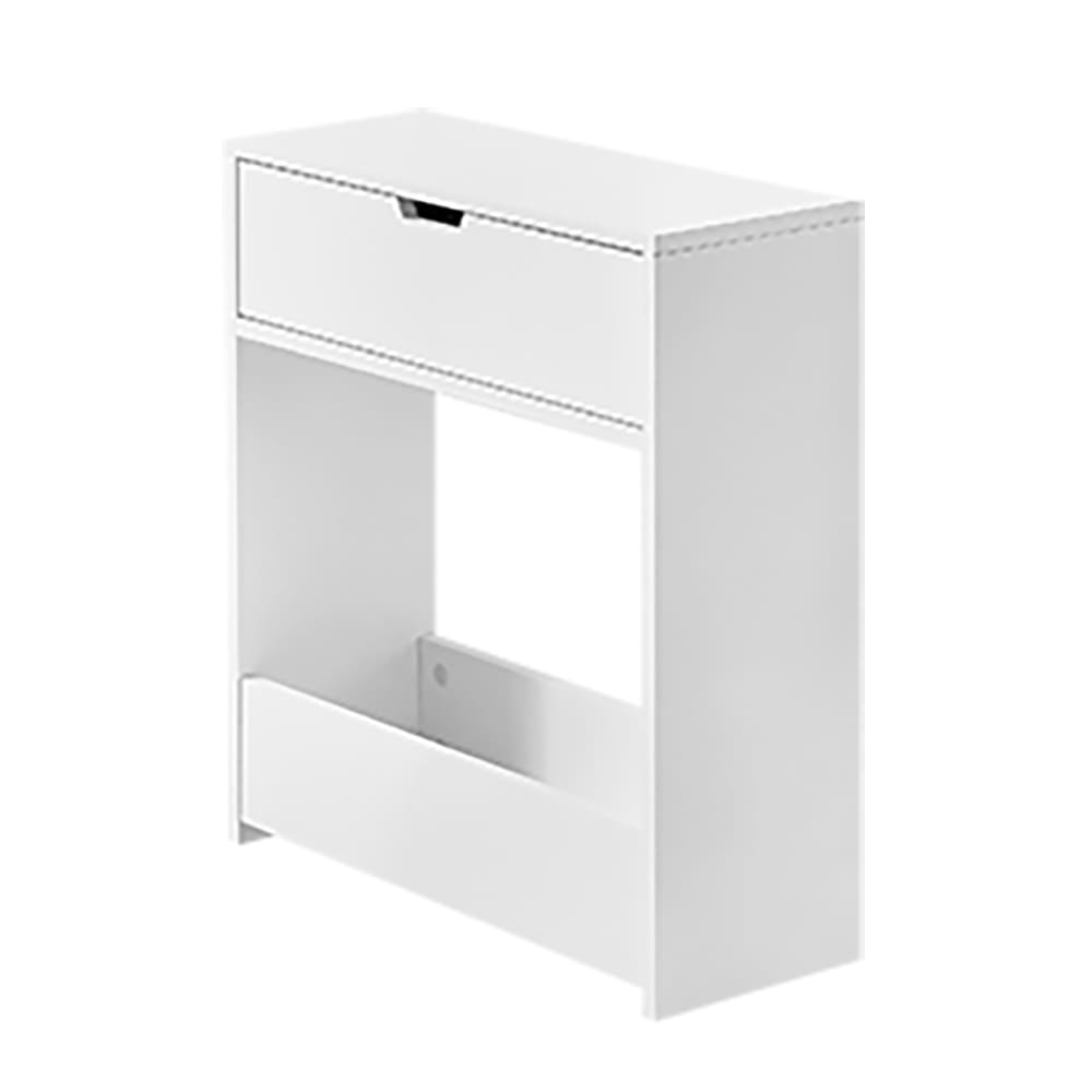 Meuble wc pour papier toilette effet bois blanc