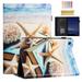 Feishell for Samsung Galaxy Tab A8 10.5 2022 (SM-X200/X205/X207) Smart Case Auto Wake/Sleep Colorful Pattern PU Leather Flip Folio Stand Card Wallet Case Cover with Pencil Holder Starfish