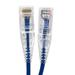 Micro Connector E09-050BL-SLIM 50 ft. Slim 28AWG CAT 6A UTP Patch Cable Blue