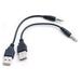 UBS male to 3.5 audio cable 3.5 to USB 3.5 male to USB male conversion cable data cable cable 4pack