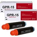 GPR-15 Toner Cartridge Replacement for Canon GPR-15 imageRUNNER 2230 2270 2770 2830 2870 3025 3030 Printer - GPR15 Black Cartridge - 2 Pack