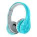 Matoen Bluetooth Headphones Noise Canceling Wireless Stereo Headphones Foldable Over The Ear Headset Soft Earmuffs & Light Weight Blue