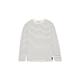 TOM TAILOR Jungen Kinder Oversized Langarmshirt mit Streifen, off white dark grey stripe, 128