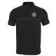 Men's Levelwear Black Pittsburgh Penguins Delta Sector Raglan Polo