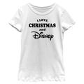 Girl's Youth Mad Engine White Disney Merchandise I Love Christmas Graphic T-Shirt
