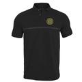 Men's Levelwear Black Boston Bruins Delta Sector Raglan Polo