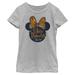 Girl's Youth Mad Engine Minnie Mouse Heather Gray Mickey & Friends Give Thanks Graphic T-Shirt