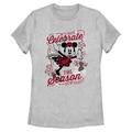 Women's Mad Engine Minnie Mouse Heather Gray Mickey & Friends Celebrate The Season Graphic T-Shirt