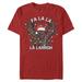 Men's Mad Engine Chewbacca Red Star Wars Fa La Graphic T-Shirt