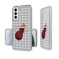 Miami Heat Text Backdrop Design Galaxy Clear Case