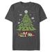 Men's Mad Engine Charcoal Star Wars May The Force Be With You Tree Graphic T-Shirt