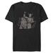 Men's Mad Engine Black Star Wars Holiday Droids Graphic T-Shirt