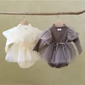 Baby Girl body neonato principessa Baby Dress For Girl 1st Birthday Party Wedding Infant Baby Girl