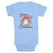 Infant Mad Engine Light Blue Care Bears Baby's First Christmas Graphic Bodysuit