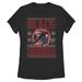 Women's Mad Engine Black Widow Marvel Comics Ugly Sweater Graphic T-Shirt