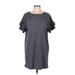 Gap Casual Dress - Shift: Gray Print Dresses - Women's Size Medium