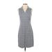 J. McLaughlin Casual Dress - A-Line V Neck Sleeveless: Blue Dresses - Women's Size X-Small