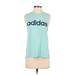 Adidas Active T-Shirt: Teal Activewear - Women's Size Small
